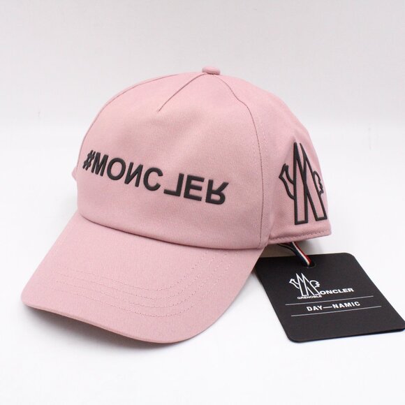 Moncler Grenoble Women's Gabardine Baseball Cap in Pink/Black - One Size - Picture 1 of 11